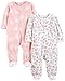 Simple Joys by Carter's Baby Girls' 2-Pack Fleece Footed Sleep and Play