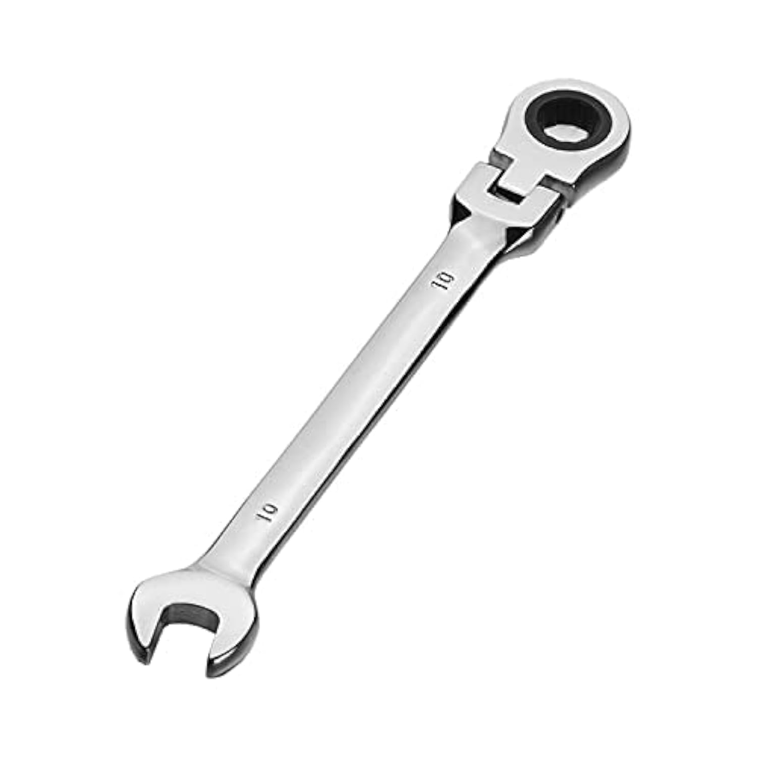 Aoktorkit Metric Tool Flex-Head Ratcheting Wrench 10MM,Professional Chrome Vanadium Ratchet Spanner Steel 72 Teeth 12 Point for DIY,Pipeline,Bicycle Repair and Home Maintance