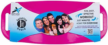 REFIVER Balance &amp; Fitness Board for Abs, Legs, Core, Back and Shoulder Workout - Great for Yoga and Weight Loss Exercise - Easy Twisting Keeps your Body Fit in a Twist! purple