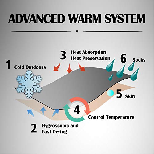 image for Whiteleopard Ski Socks High Performance Thick Snow Skiing Socks- Thick