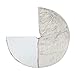 Alice Doria 48“ Plush Faux Fur Christmas Tree Skirt Warm Soft Fur in Grey and White Color