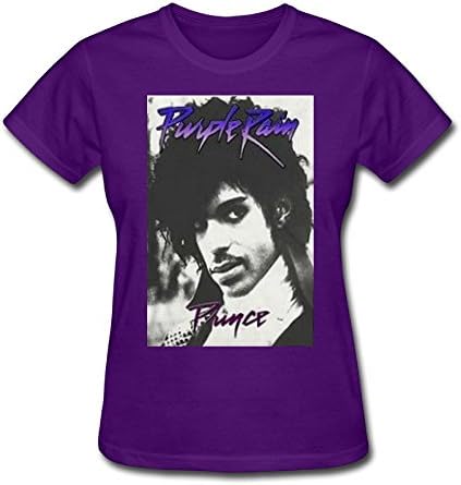 Prince Purple Rain Vintage Retro Rock Shirts For Woman Purple M