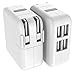 USB Charger,Costech 4 Port 15W Desktop High Speed Multi-port Wall Travel Charging Adapter Hub for Ipad,Iphone,Samsung Other Fit USB Ports Devices