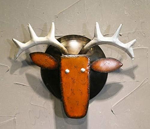 starbluegarden Metal Deer Head Wall Hanging Home Garden Decor