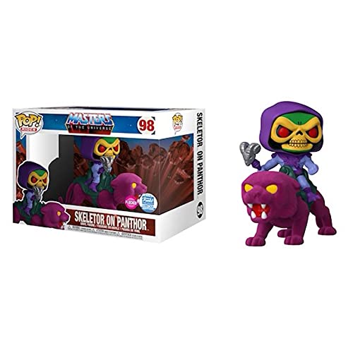 Funko 54800 Pop! Rides: Masters of the Universe - Skeletor on Panthor (Flocked Exclusive) #98