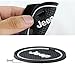 ROCCS White Interior door Cup Holder Mats For Jeep Wrangler JK 2009-2015 Anti-dust Non-slip Mat with logo