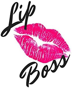 LIP BOSS Vinyl Sticker Waterproof PVC DECAL Lipstick LipSense Distributor Kiss Wedding Bride Party Decor Favor