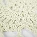 kilofly Crochet Cotton Lace Table Placemats Doilies Value Pack, 4pc, White, Floral, 12 inch
