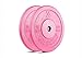 X Training Equipment Premium Pink Olympic Bumper Plate Solid Rubber with Steel Insert - Great for Crossfit Workouts (15lb Pair)