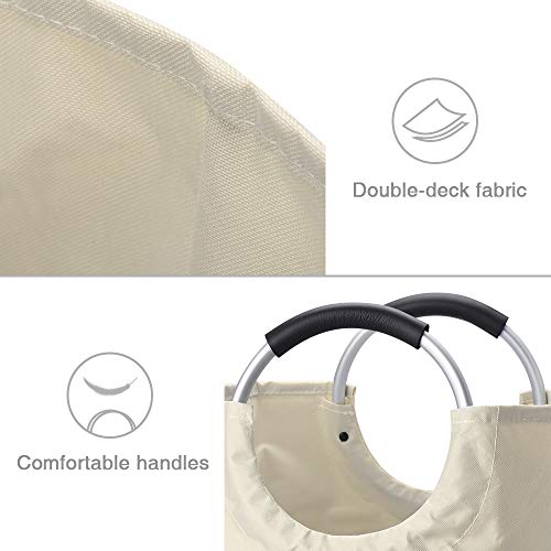 image for HOUSE DAY Large Laundry Hamper Collapsible Fabric Laundry Basket, Fold