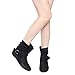 Da Viccino ED65 Women's Buckle Slouchy Flat Ankle Booties Half Size Small