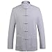 ZooBoo Chinese Tang Suit for Men Kung Fu Clothing Tops Martial Art Cotton Shirt