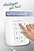 Emerson EM300WH Big Button Phone for Elderly Seniors [Improved Version with Longer Wire] Landline Corded Phone with Speakerphone