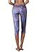 Yogareflex Women's Active Printed Yoga Capris Leggings Hidden Pocket (XS-2XL)