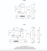 ERA Fortress 261-31A 2.5in 64mm 5 Lever Mortice Deadlock Brass view 2