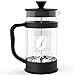 French Press Coffee and Tea Maker - Press Pot - Borosilicate Glass Carafe and Stainless Steel Plunger