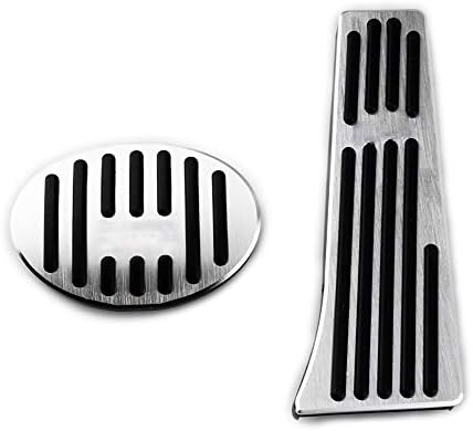 2PCS Aluminum Alloy Rubber No Drill Car Fuel Brake Foot Pedal Covers for X1 2016-2018