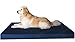 Dogbed4less XXL Orthopedic Memory Foam Dog Bed for Large Dogs, Durable Denim Cover, Waterproof Liner and Extra Pet Bed Cover, 55″X37″X4″thumb 1