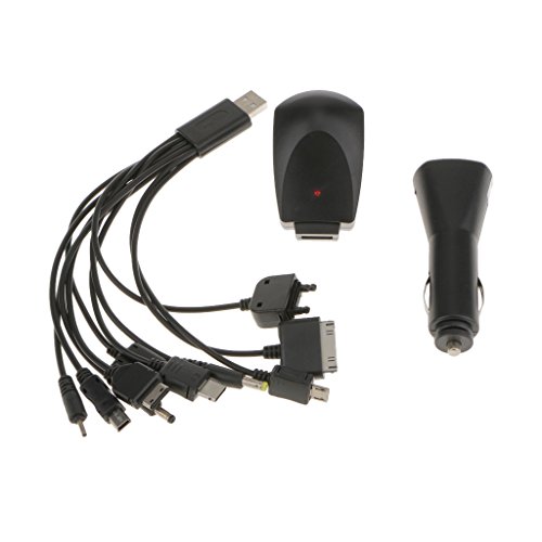 10 in 1 Multi Phone USB Charger Cable Car Charger Wall Charger US