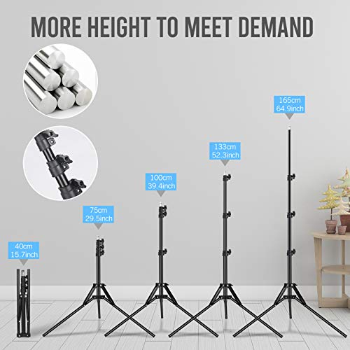 10 Zoll Ringlicht mit Stativ Handy, Selfie Ringleuchte, Live Licht, 10 Helligkeitsstufen 3 Farbe, für live Streaming… – Bild 4