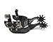 AJ Tack Men's Black Steel Reining Horse Spurs
