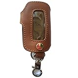 Ezzy Auto 4 Buttons Leather Remote Fob Key Case Cover Holder Bag Key Fob Skin Covers replacement fit Hyundai Equus Genesis Coupe Sonata Veloster Black