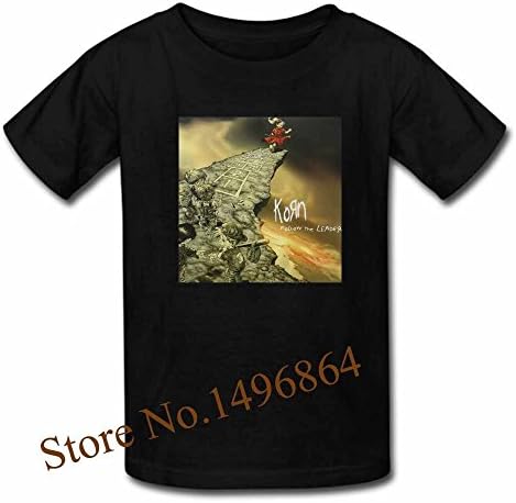 T Shirt Follow the Leader Korn Fans Custom Men's Cotton High QualityT-shirts Small Black