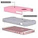 iPhone SE Case, iPhone 5S Case, iPhone 5 Case,Alkax Dual Layer Armor Heavy Duty Hybrid Shockproof Protection Protective Cover Bumper for Apple iPhone SE + 1 Stylus Pen (Pink/Grey)