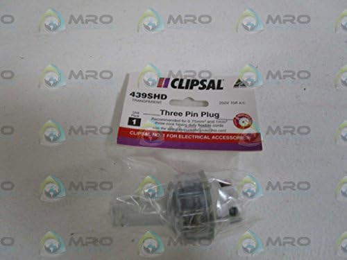 CLIPSAL THREE PIN PLUG 439SHDNEW IN FACTORY BAG