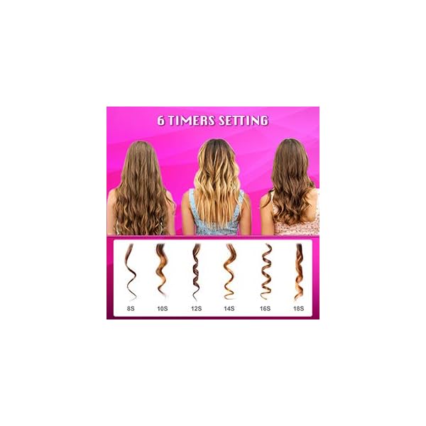 Wireless Automatic Curling Iron, Cordless Auto Curler Restriction with Built-in Rechargeable Battery, Ceramic…