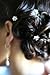 Crystal Rhinestone Pearl Flower Hair Pins Twister Coil Spiral for Weddings, Proms and Special Events (Set of 10)