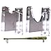 SAFTGARD SUPPLIES Deluxe Acrylic Horizontal Bat Wall Mount Holder Bracket