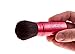 Retractable Makeup Blush Brush -Best Kabuki Blending Brushes. Mineral Powder,Contouring, Cream or Liquid Cosmetics. Cute Compact Pink Case Blusher Brush