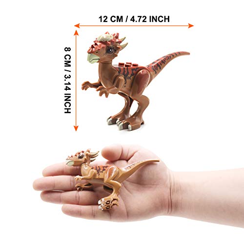 image for FRETOD Dinosaur Building Blocks 12PCS Movable Head Mouth and Hands Din