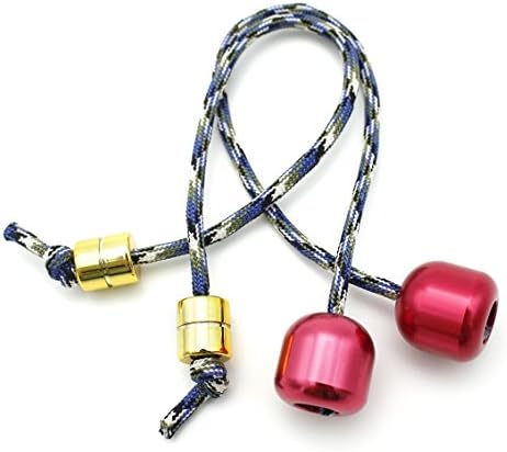 LayDUS Begleri Po Lezhu Beads Fingers Extreme Sports Decompression Toys Fingertips Yo-yo Two Balls a Long Rope 2 pack