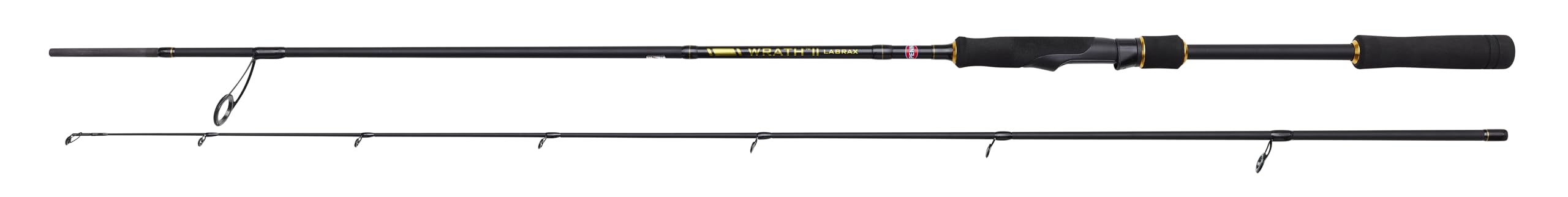 PENN Wrath II Labrax Spinning Rod, Fishing Rod, Sea Fishing, Ideal Boat Rod or Shore Rod for Caching Sea Bass With Metal, Hard or Soft Lures, Unisex, Assorted, 2.4m | 20-50g