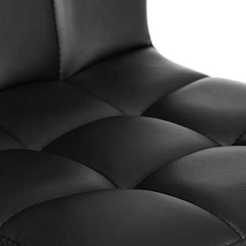 SONGMICS Barhocker 2er Set, höhenverstellbare Barstühle mit PU-Bezug, 360° Drehstuhl, Küchenstühle mit Rückenlehne und… – Bild 4