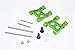 Traxxas Latrax Rally Upgrade Parts Aluminium Front/Rear Lower Arm - 1Pr Set Green