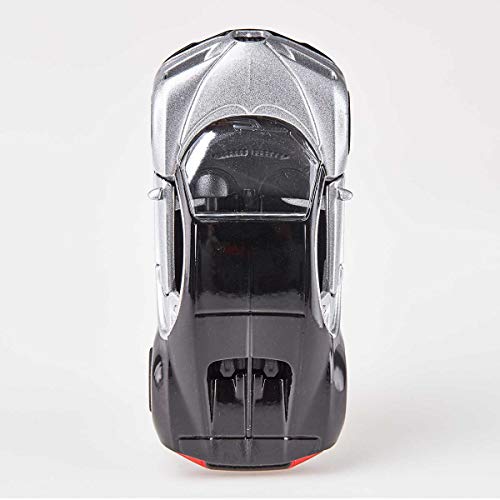 siku 1508, Bugatti Chiron Sportwagen, Spielzeugauto für Kinder, Metall/Kunststoff, Silber/Schwarz, Öffnende Türen – Bild 7