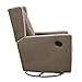Baby Relax Mikayla 4-in-1 Swivel Glider Rocker Recliner Chair, Mocha Microfiber