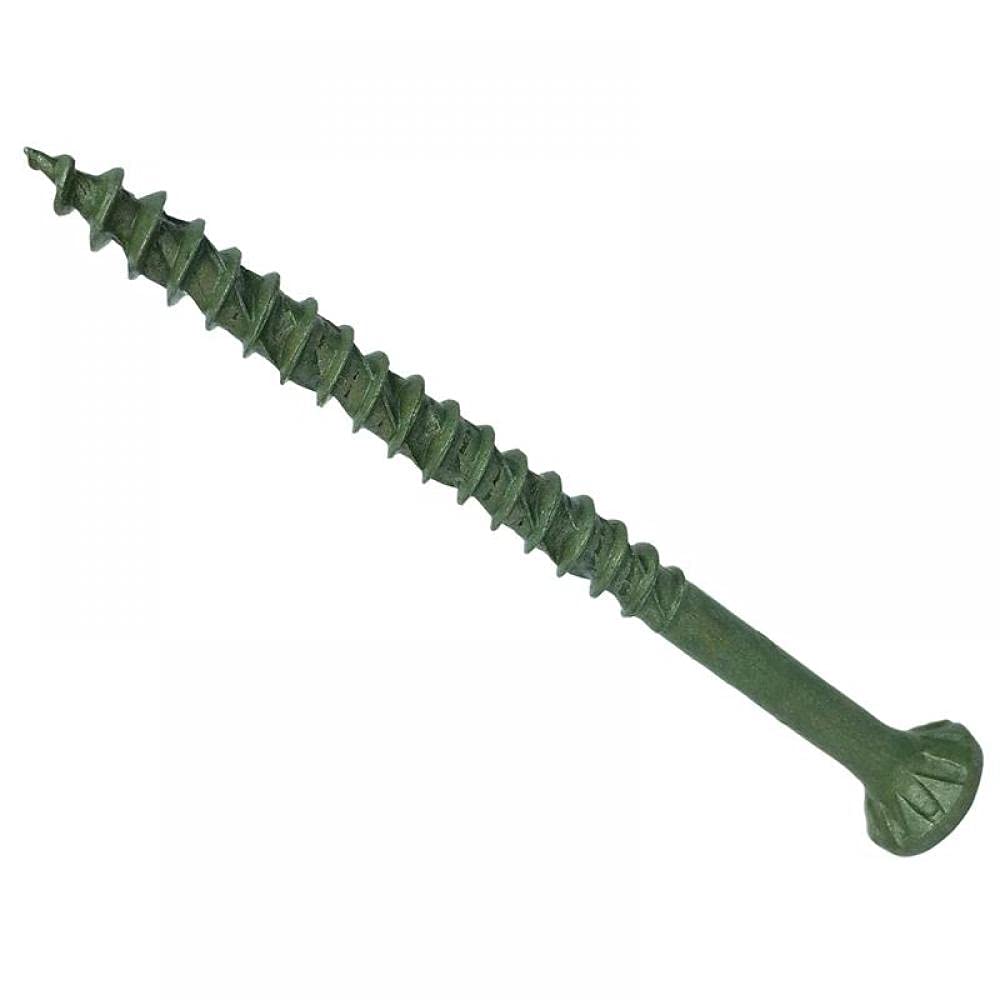 ForgeFast Countersunk Decking Screws | 5.0 x 100mm | Green Elementech 2000 | Tub 300