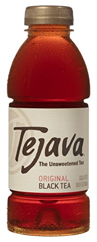 Tejava Original Unsweetened Black Iced Tea, 16.9 Ounce PET Bottles, Award Winning, Non-GMO-Verified, from Rainforest Alliance-Certified farms (12 Pack)