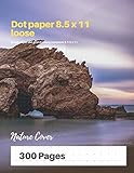 Dot paper 8.5 x 11 loose: Graph Paper Dot Grid Drawing Notebook 8 1/2 X 11 Nature Cover - 300 Pages