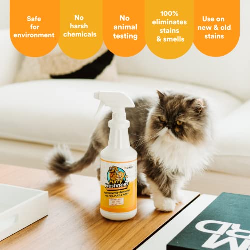 FurryFreshness Extra Strength Cat or Dog Pee Stain & Permanent Odor