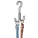 iDesign Classico Metal Over the Rod Dual Hooks, Closet Accessory Organizer for Ties, Belts, Scarves, Handbags, Jewelry, 0.8