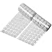 Hook and Loop Dots 500pcs(250 Pairs) White Sticky Back Coins 20mm, Nylon Self Adhesive Dots Perfect for School Classroom, Office and Home
