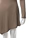 TWINTH Turtleneck Tunic Dress Long Sleeve Various Hem