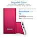 POWERADD Pilot 2GS 10000mAh Portable Charger, Dual USB Ports Power Bank 3.4A High-Speed Charge Compatible for iPhone Xs, XR,X, 8, 7 Plus, iPad, Samsung Galaxy and More - Red