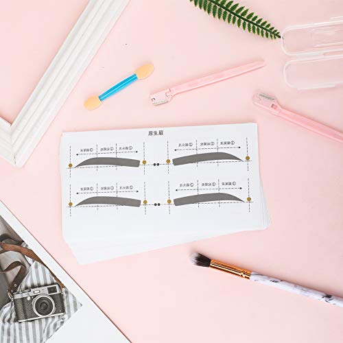 DaveandAthena 288 Pieces 12 Styles Eyebrow Stencil Shaper Eyebrows Shape Stickers Shaping Template Eyebrows Grooming Stencil Kit with 6 Reusable Connection Card and 2 Pieces Eyebrow Trimmers - Thumbnail 5