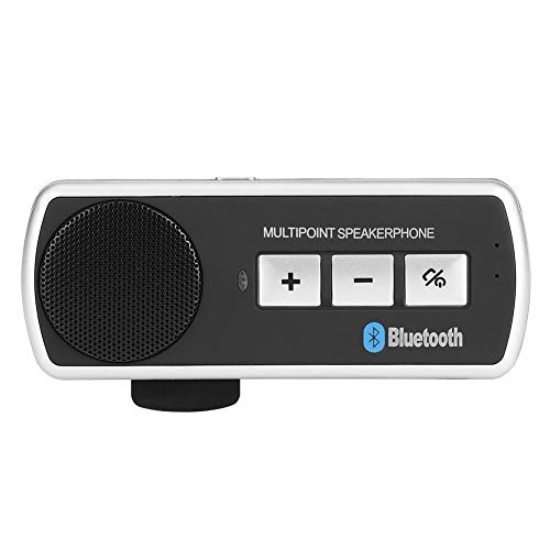 Cuque Bluetooth Speakers 3.1 Wireless in-Car Speakerphone Microphone 2W High-Fidelity Sound Visor Speakers Car Kit USB Charger Automotive Cigarette Lighter Socket for Handsfree Calling Music Player